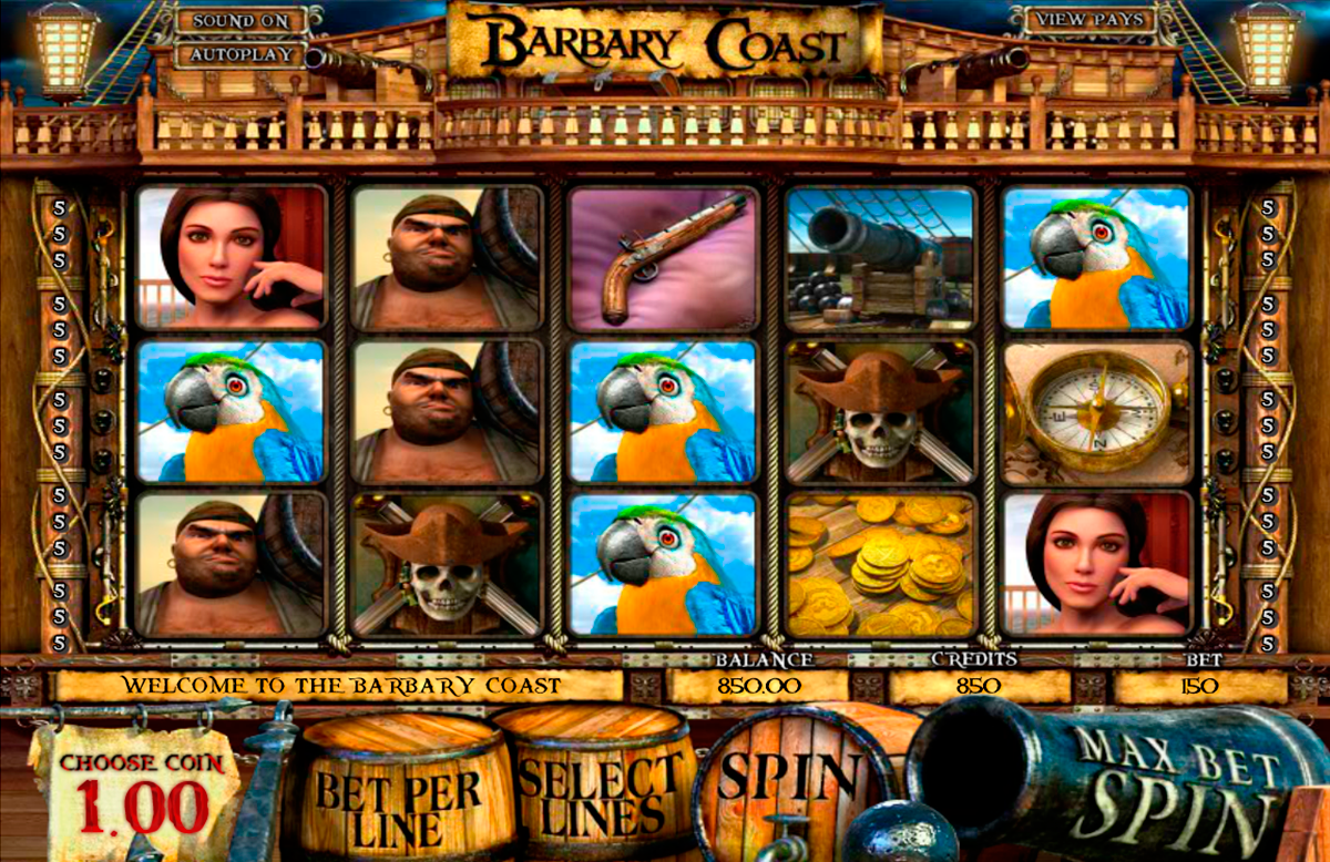 Try The Barbary Coast Slots With No Download