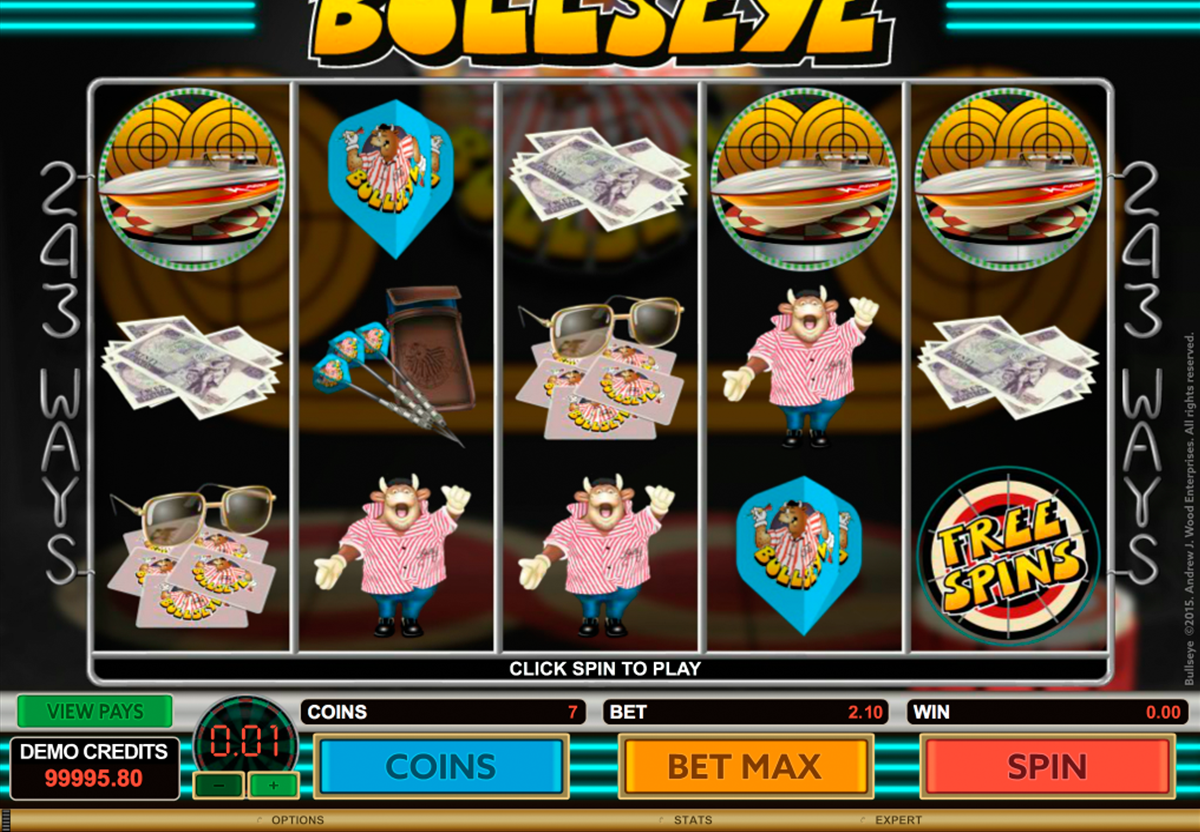 Play No Download Bullseye Slot Machine Free Here
