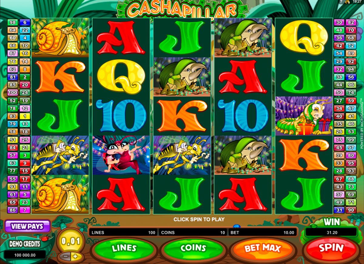 Cashapillar - Microgaming | FREE casino slots online | Play at SlotsPill