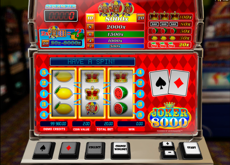 Joker 8000 - Microgaming - FREE casino slots online - Play at SlotsPill