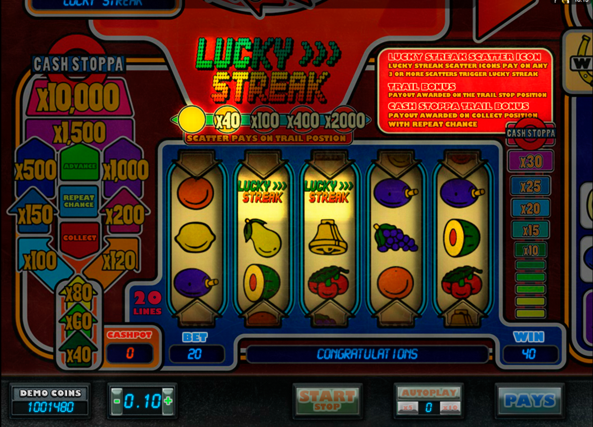 Lucky Streak - Microgaming - FREE casino slots online - Play at SlotsPill