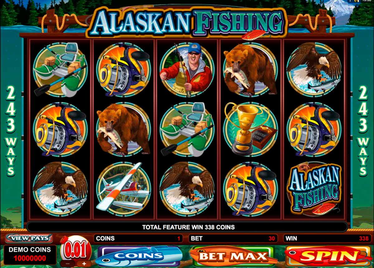 alaskan fishing microgaming online slots 