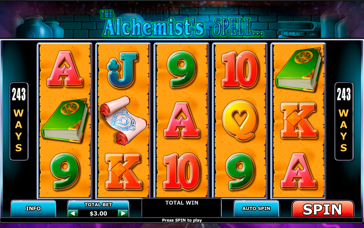 alchemists spell playtech online slots 
