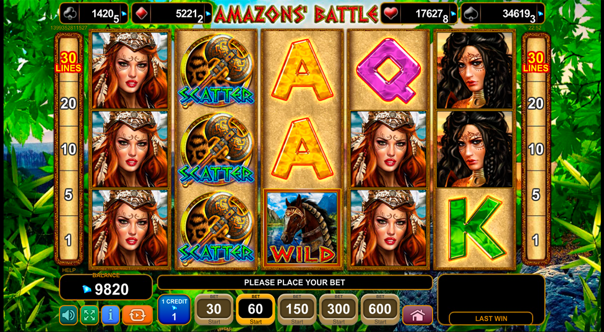 amazons battle egt online slots 