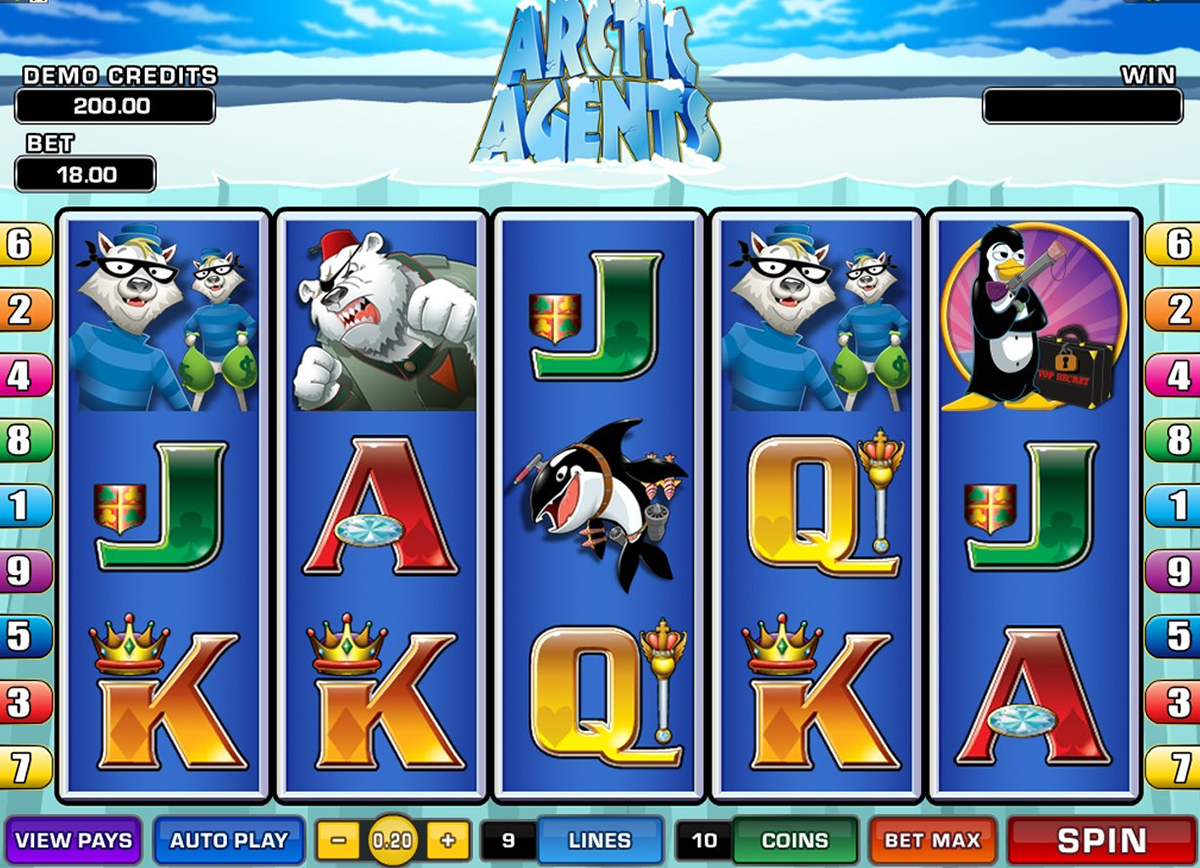 arctic agents microgaming online slots 