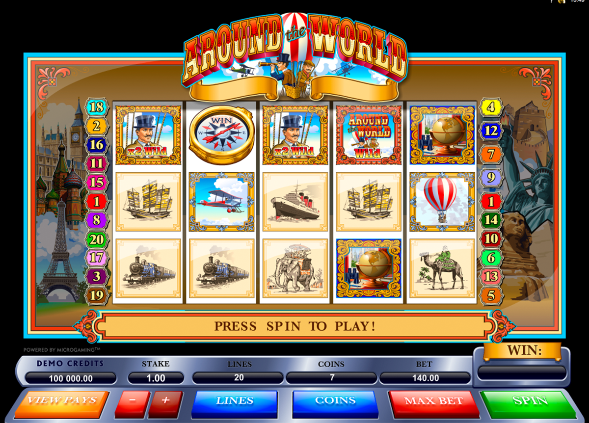 around the world microgaming online slots 