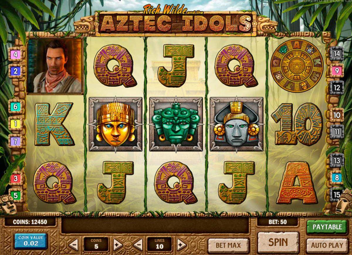 aztec idols playn go online slots 