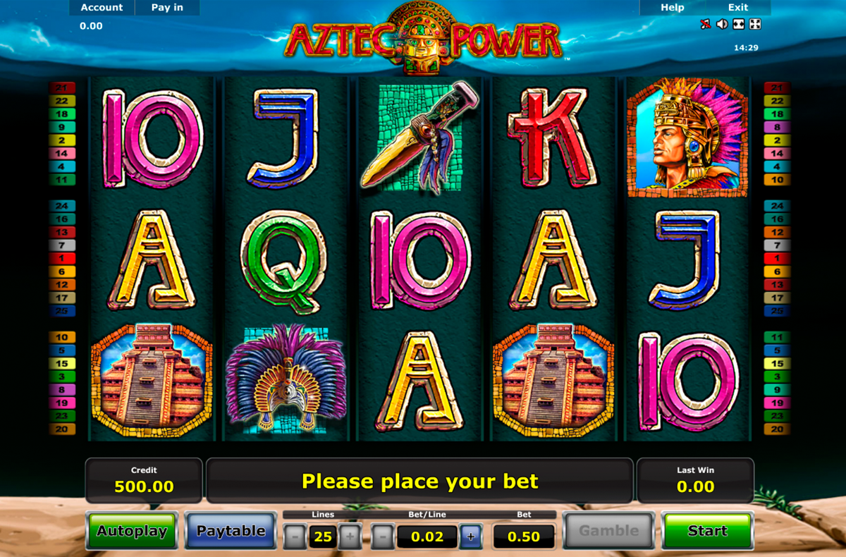 aztec power novomatic online slots 