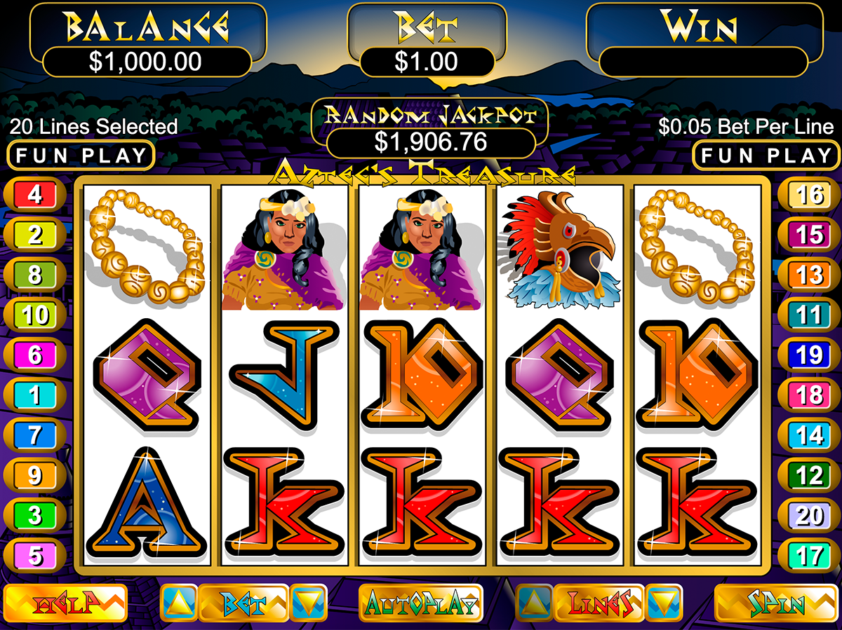 aztecs treasure rtg online slots 