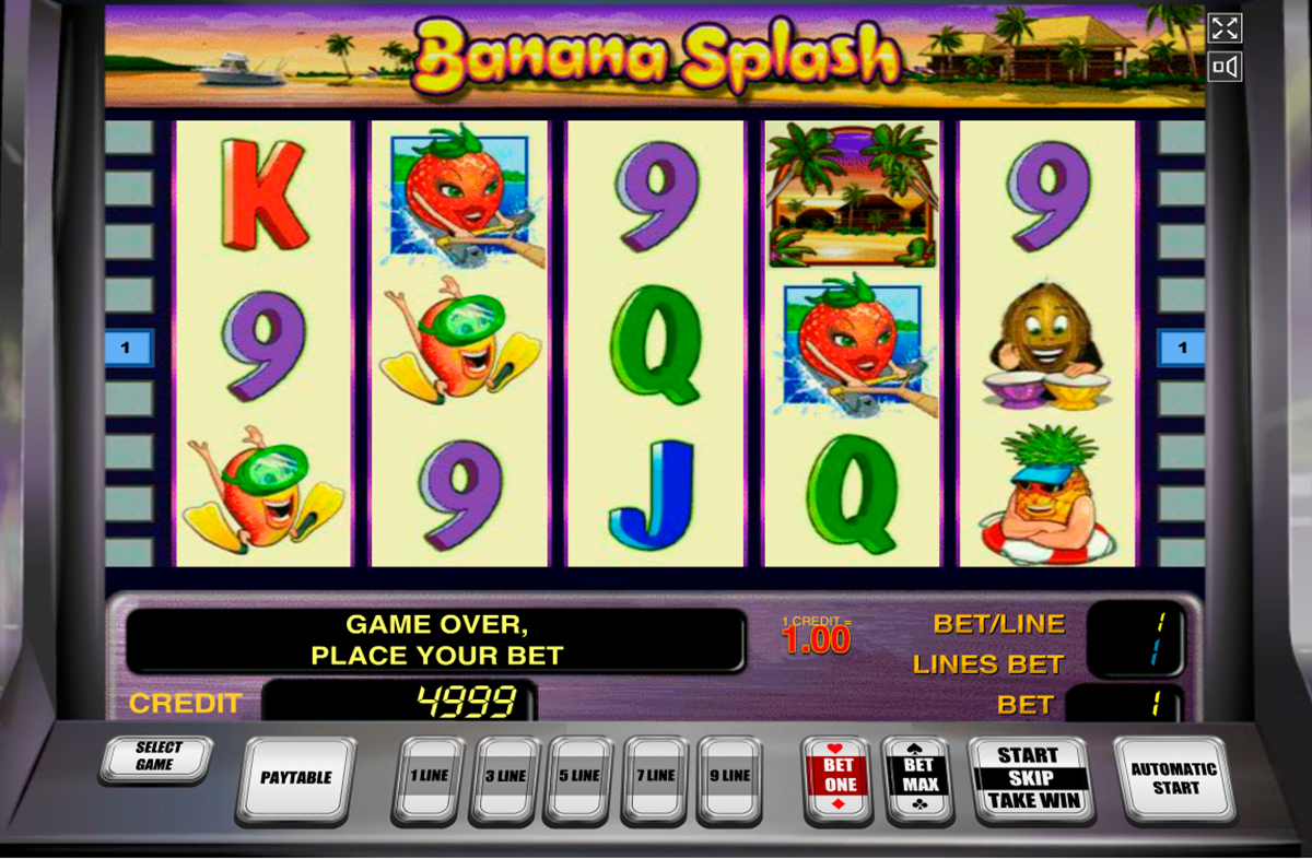 banana splash novomatic online slots 