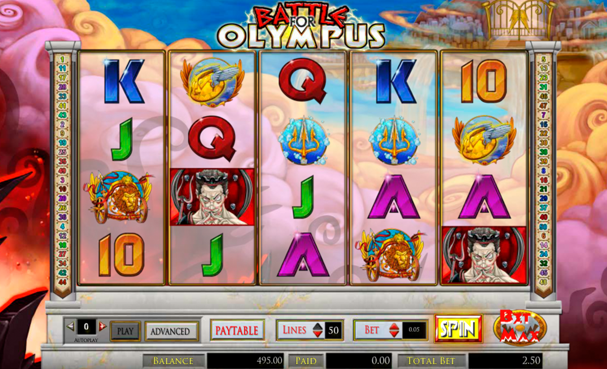 battle for olympus amaya online slots 