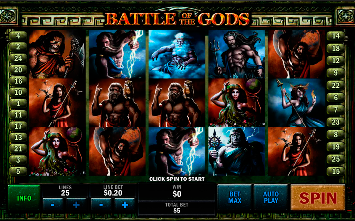 battle of the gods playtech online slots 