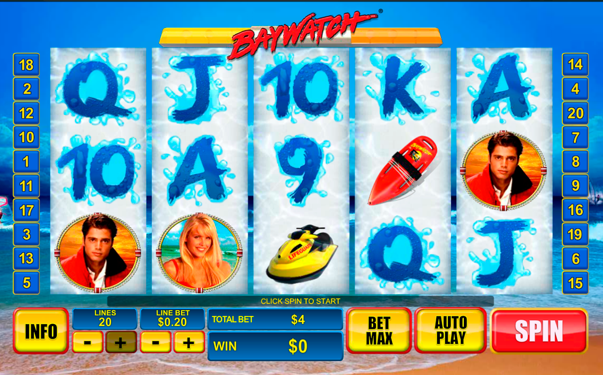 baywatch playtech online slots 