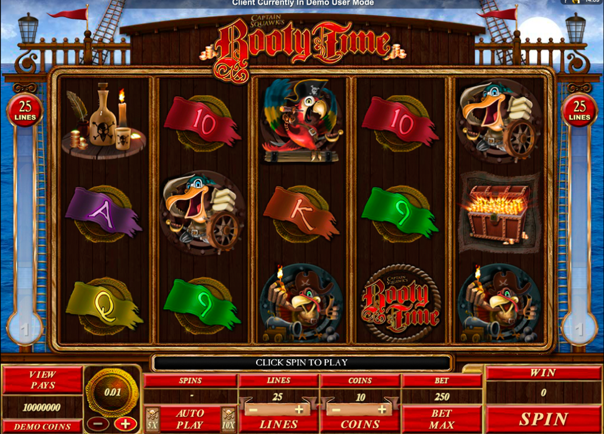 booty time microgaming online slots 