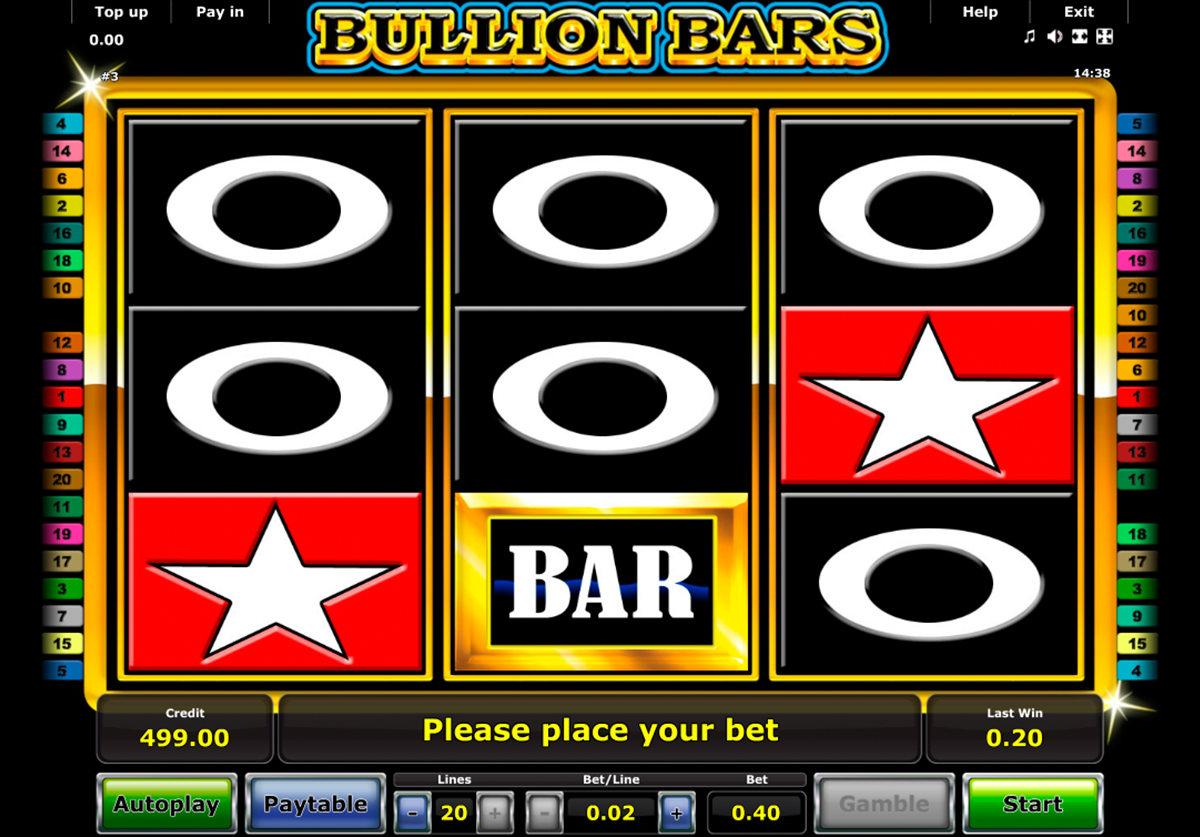 bullion bars novomatic online slots 