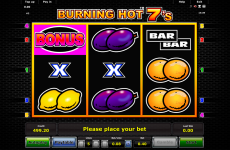burning hot sevens novomatic online slots 