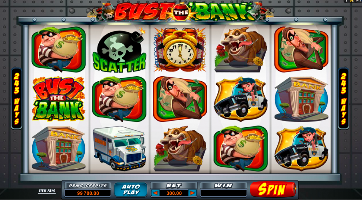 bust the bank microgaming online slots 