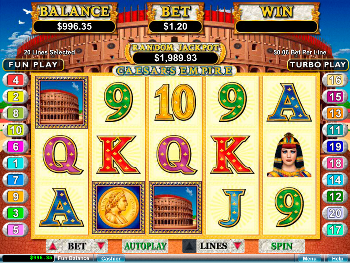 caesars empire rtg online slots 