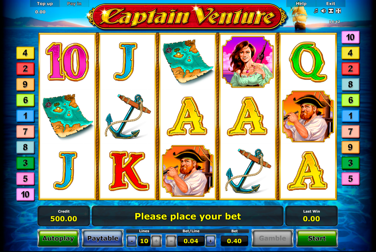 captain venture novomatic online slots 