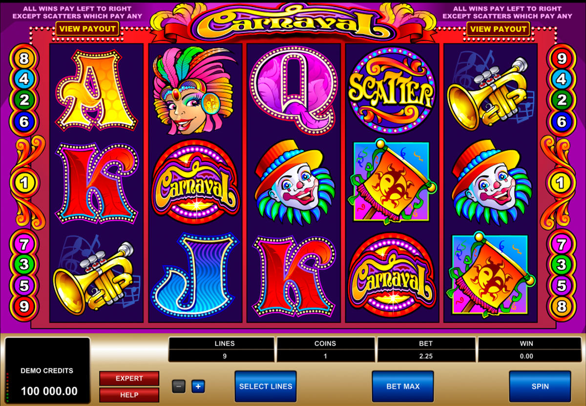 carnaval microgaming online slots 