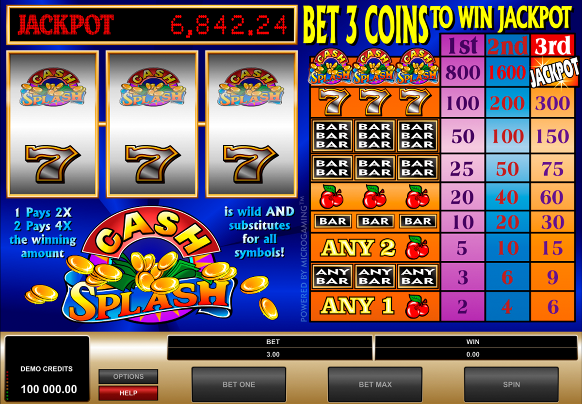 cashsplash microgaming online slots 