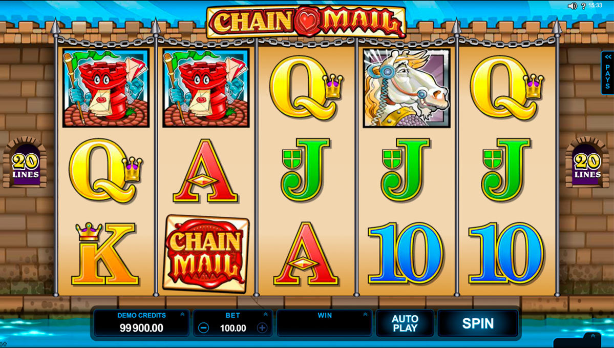 chain mail microgaming online slots 
