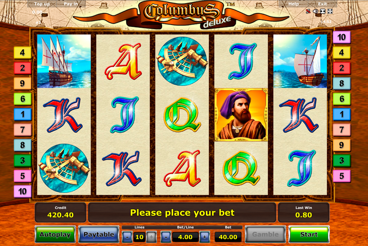 columbus deluxe novomatic online slots 