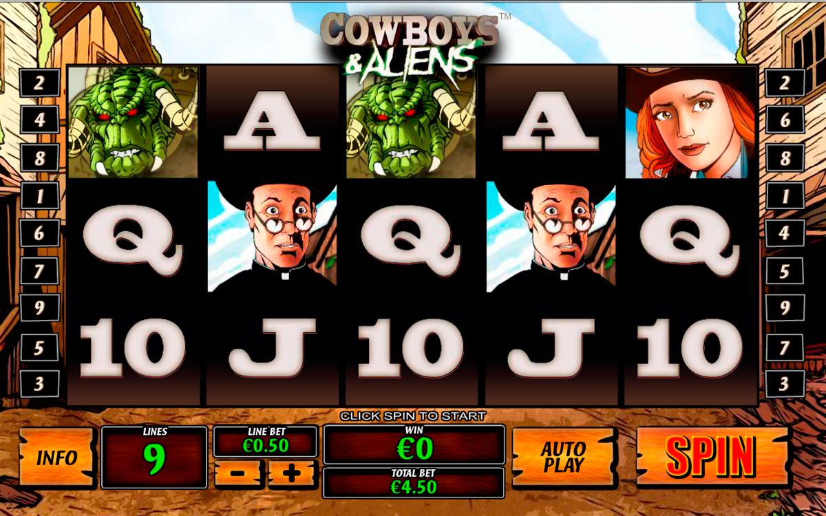 cowboys and aliens playtech online slots 