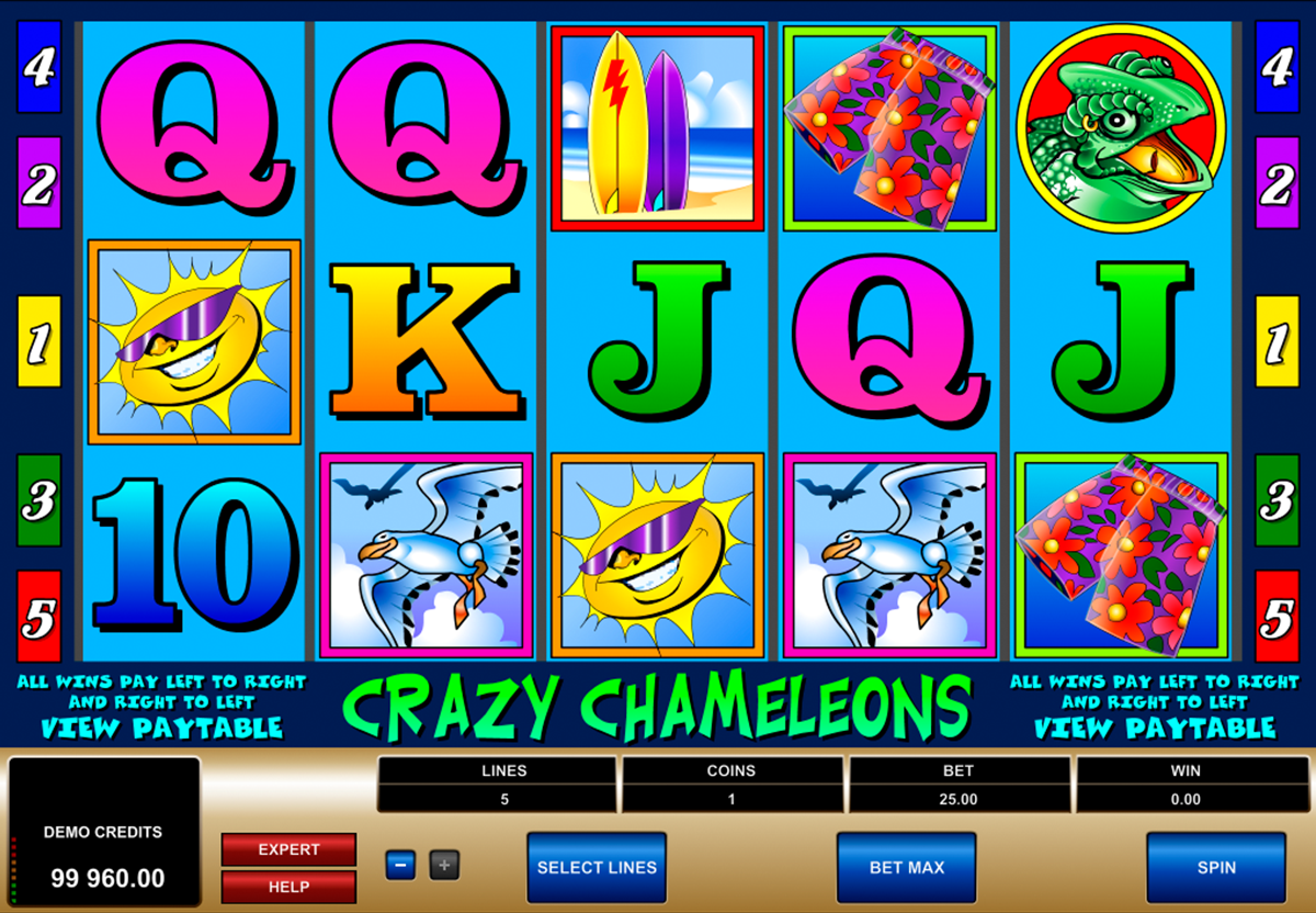 crazy chameleons microgaming online slots 