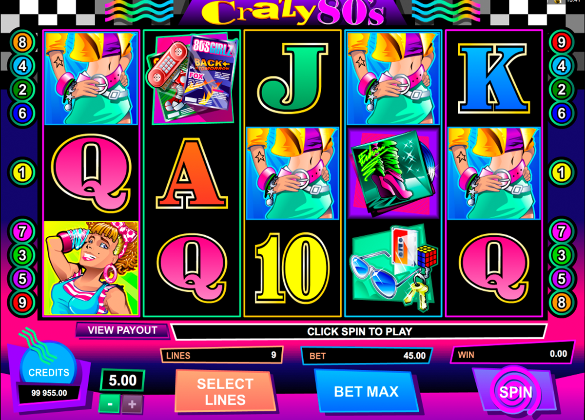 crazy80s microgaming online slots 