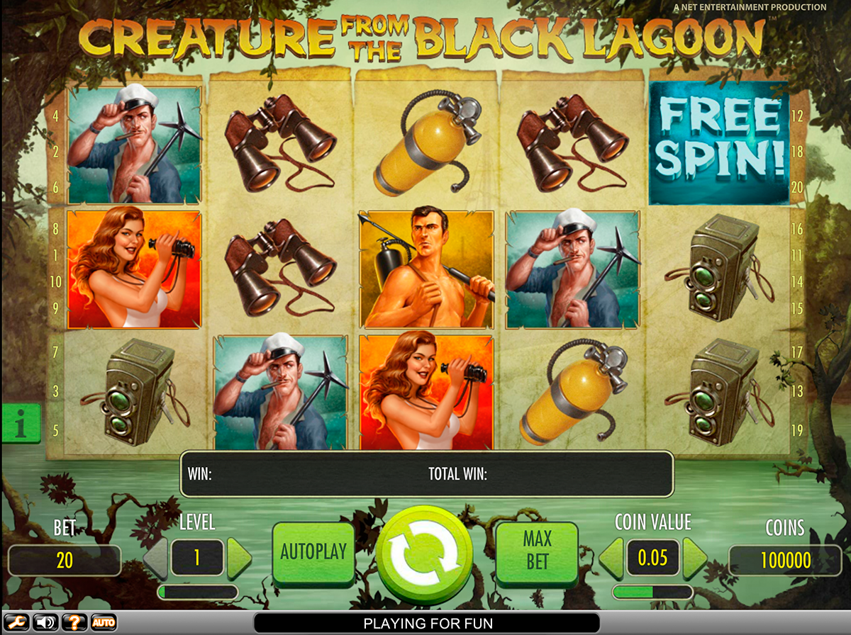 creature from the black lagoon netent online slots 
