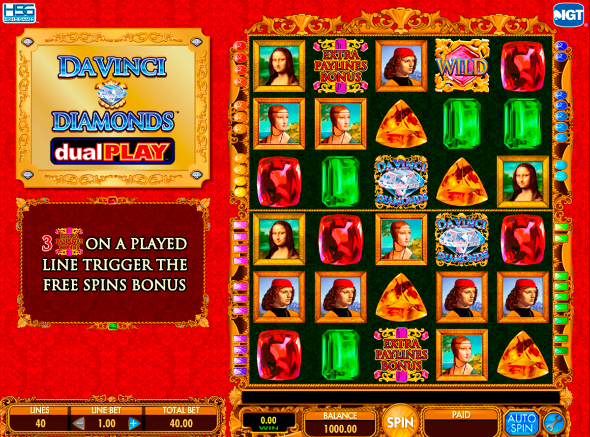 da vinci diamond dual play igt online slots 