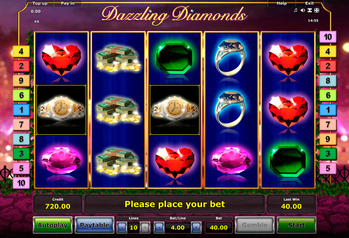 dazzling diamonds novomatic online slots 