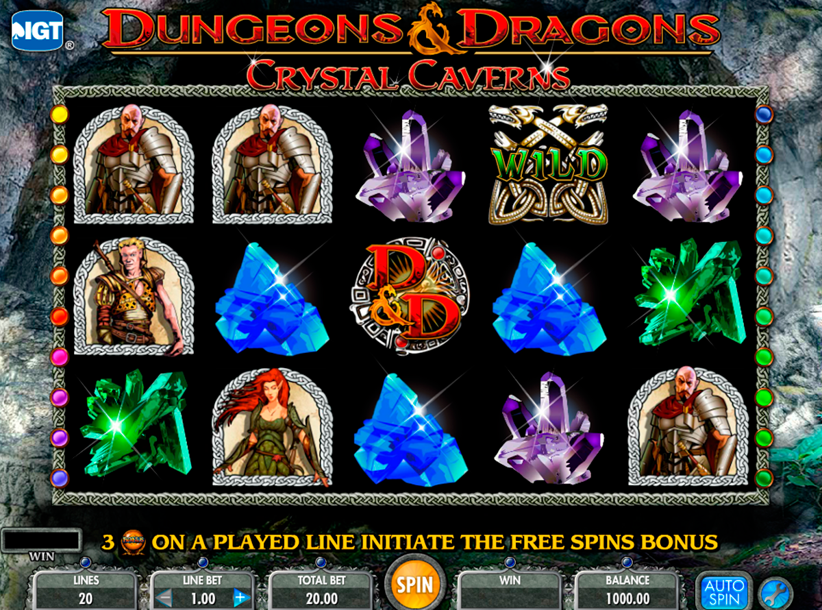 dungeons and dragons crystal caverns igt online slots 