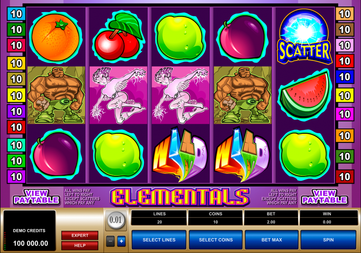 elementals microgaming online slots 
