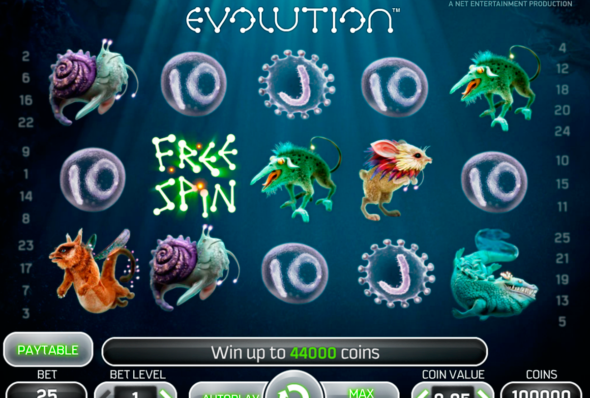 evolution netent online slots 