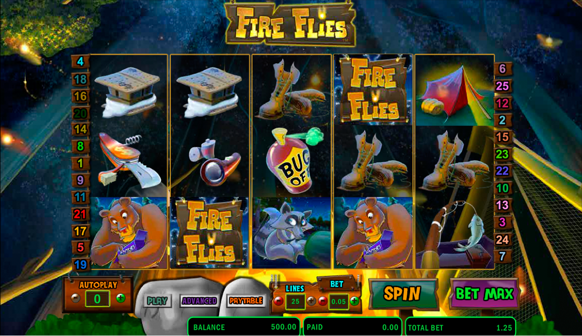 fire flies amaya online slots 