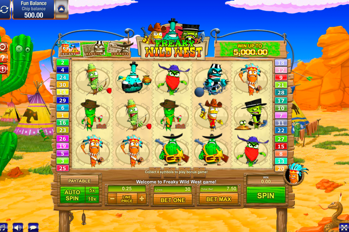 freaky wild west gamesos online slots 