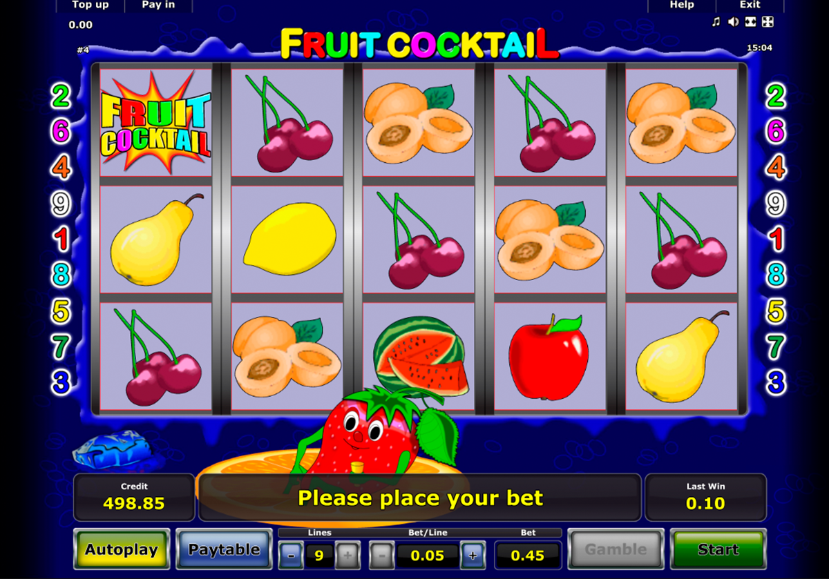 fruit cocktail novomatic online slots 