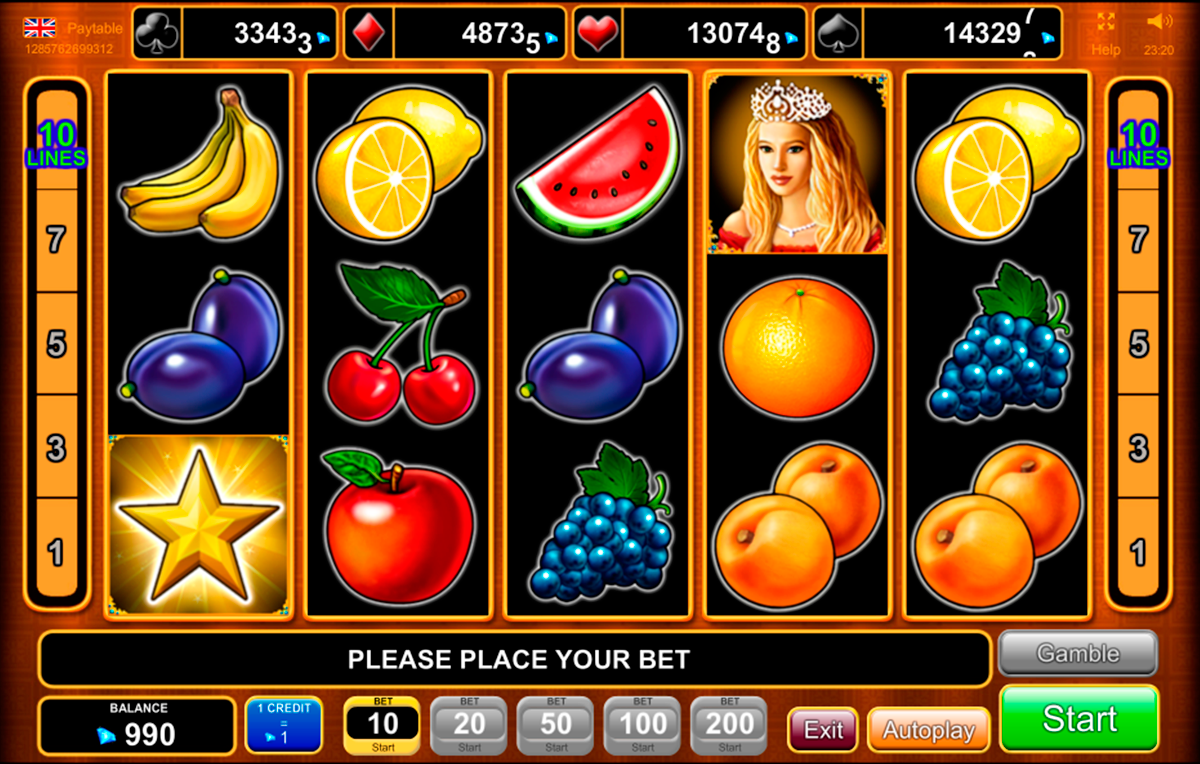 fruits kingdom egt online slots 