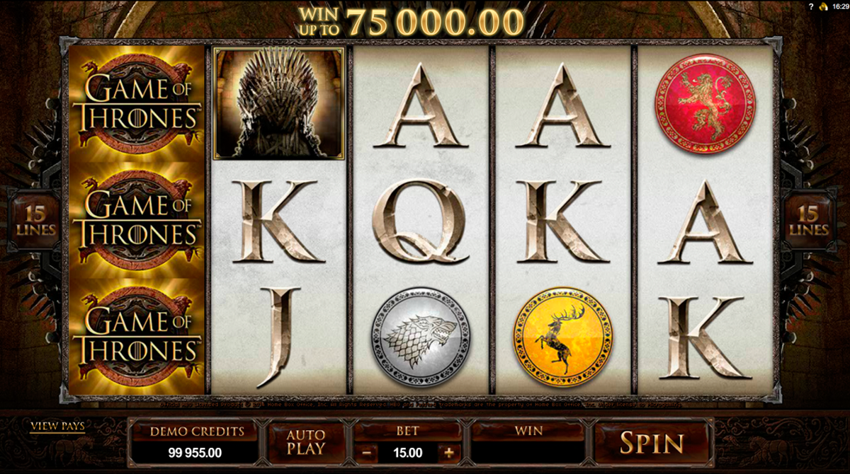 game of thrones 15 lines microgaming online slots 