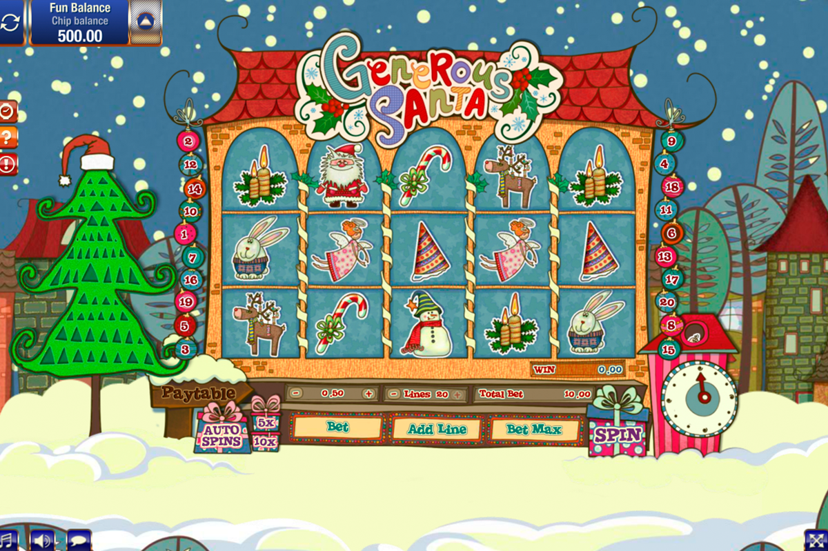 generous santa gamesos online slots 