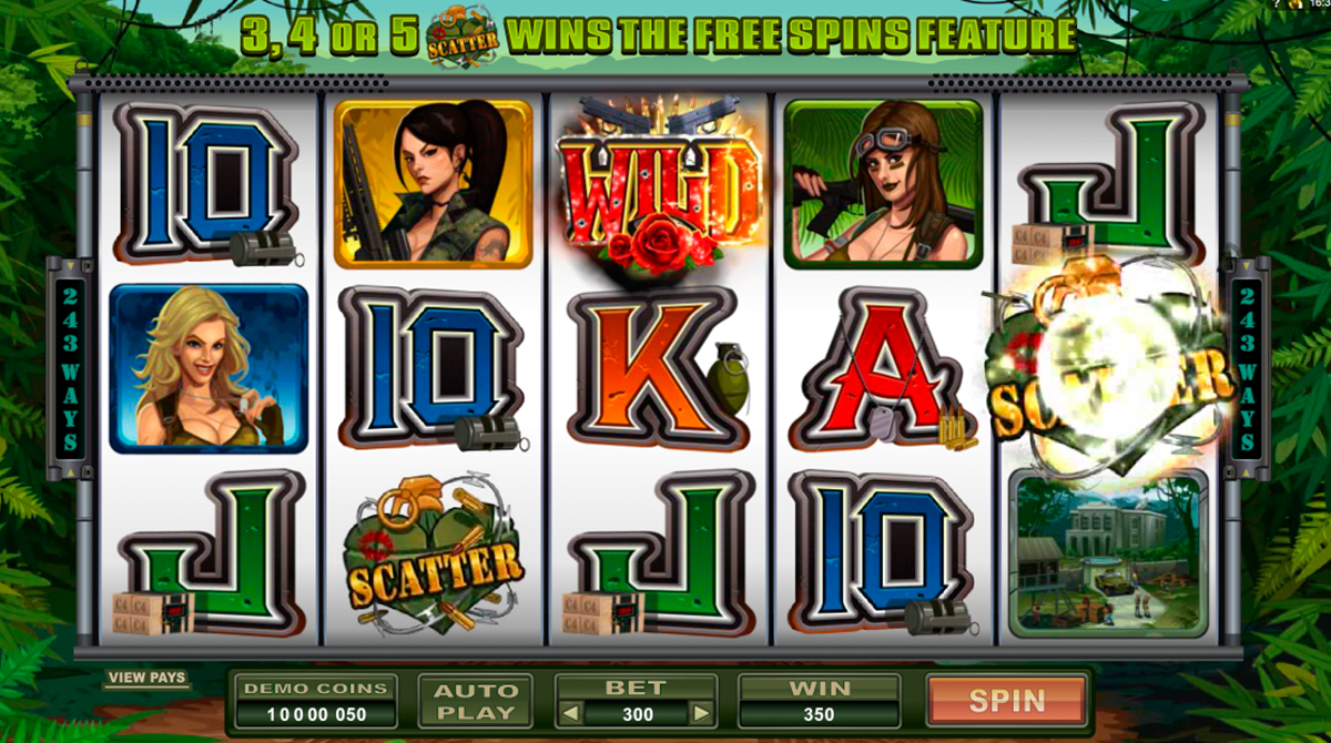 girls with guns jungle heat microgaming online slots 