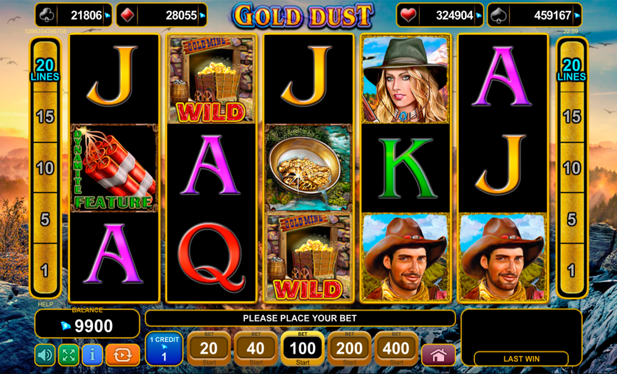 gold dust egt online slots 