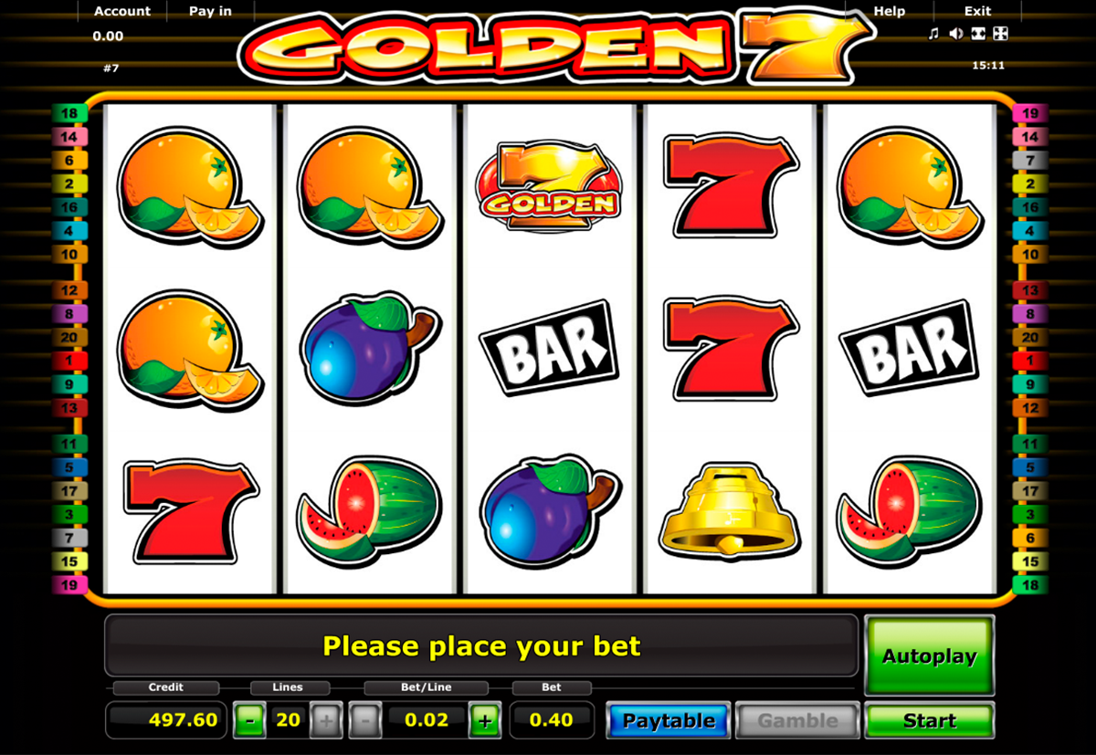 golden 7 novomatic online slots 