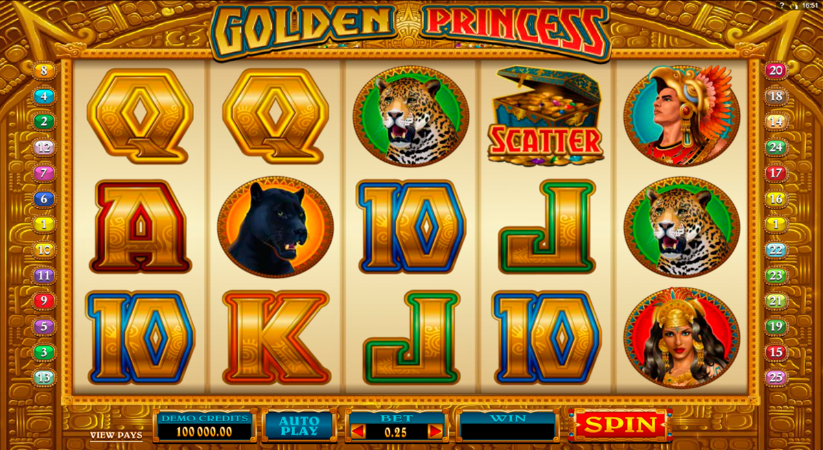 golden princess microgaming online slots 