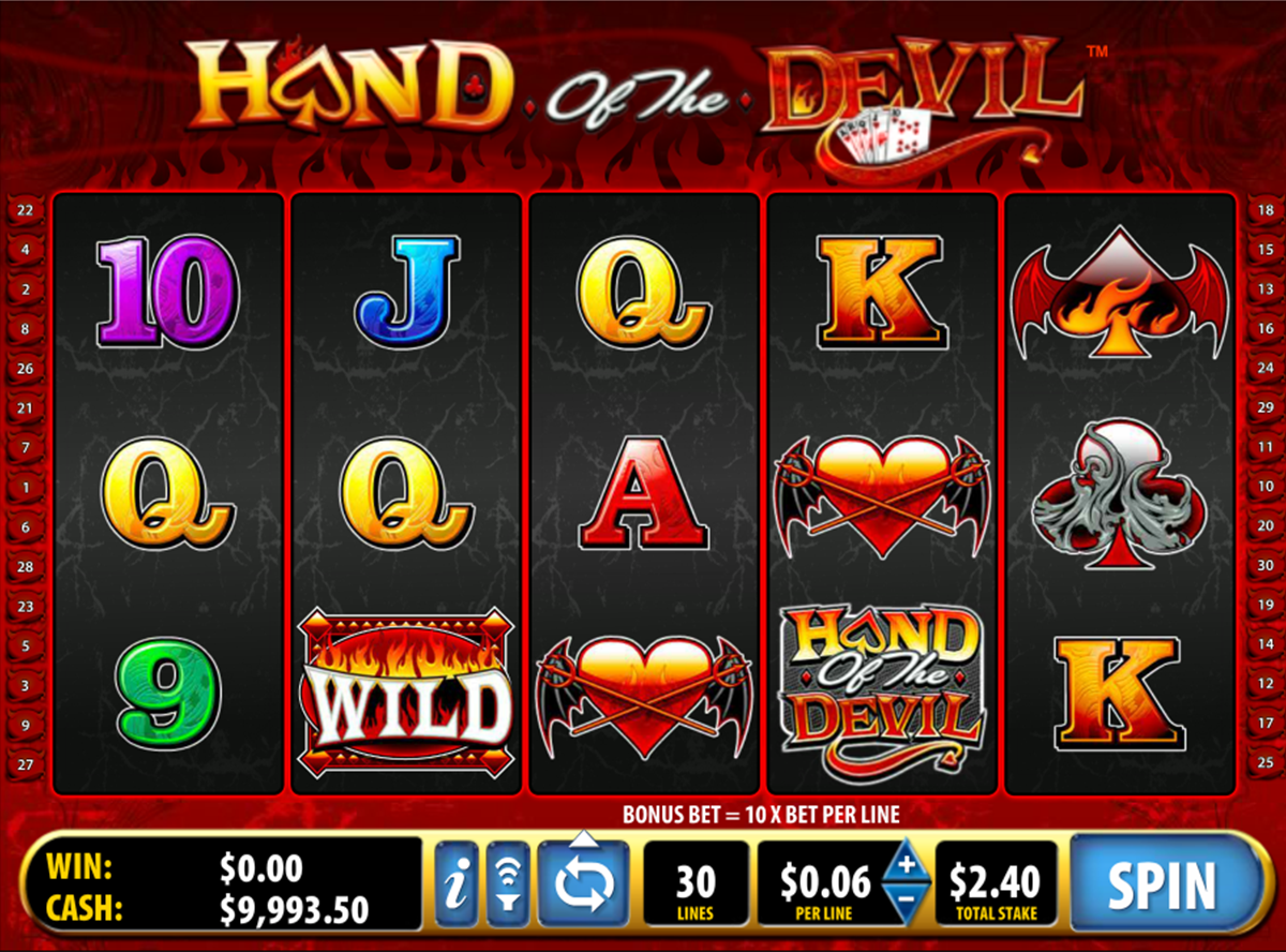 hand of the devil bally online slots 