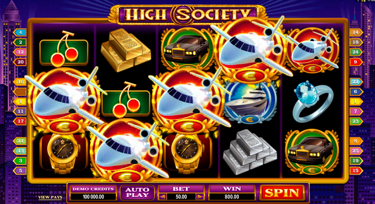 high society microgaming online slots 