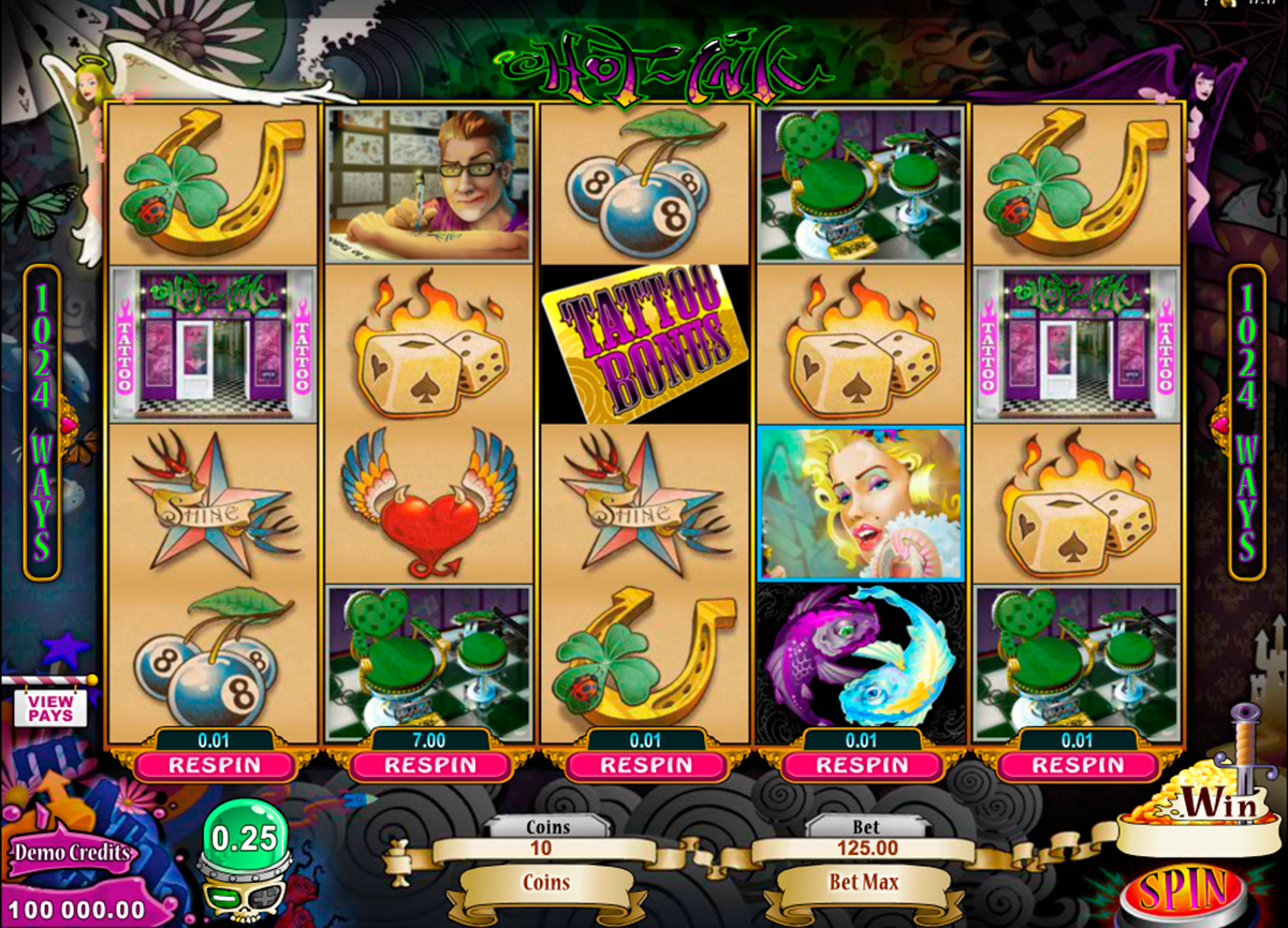 hot ink microgaming online slots 