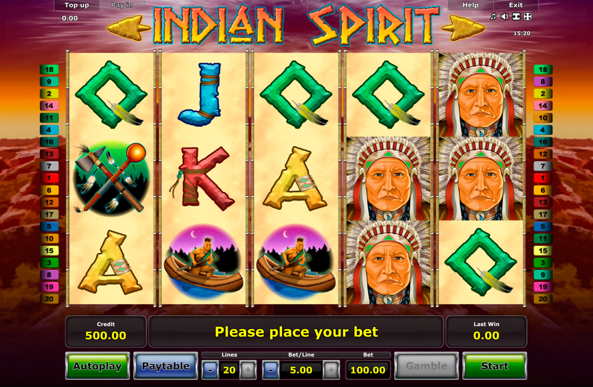 indian spirit novomatic online slots 